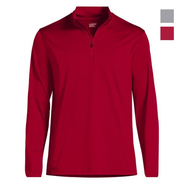 [44] Lands End Unisex Rapid Dry Quarter Zip Pullover
